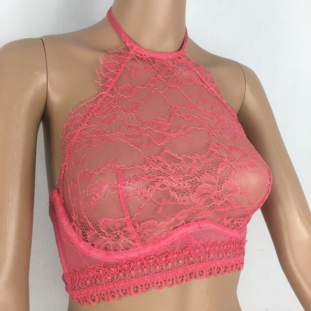 Victoria's Secret Lace Halter VERY SEXY Bra 34C